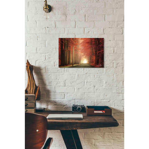 Image of 'Way to Red' by Martin Podt, Canvas Wall Art,18 x 12