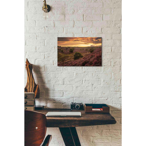 Image of 'Just a Sunset in the Netherlands' by Martin Podt, Canvas Wall Art,18 x 12