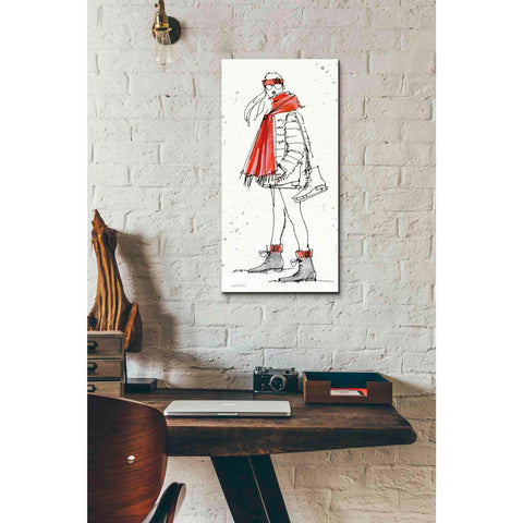 Image of 'Winter Fashion II' by Anne Tavoletti, Canvas Wall Art,12 x 24