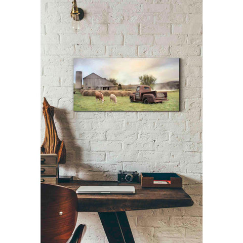 Image of 'Tioga Country Farmland' by Lori Deiter, Canvas Wall Art,24 x 12