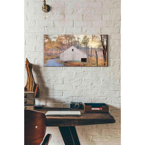 Image of 'Fall at the Barn' by Lori Deiter, Canvas Wall Art,24 x 12