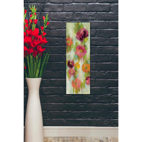 Image of "Coral and Emerald Garden III" by Silvia Vassileva, Canvas Wall Art,12 x 36