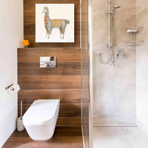 Image of 'Festive Llama II' by Danhui Nai, Canvas Wall Art,18 x 18