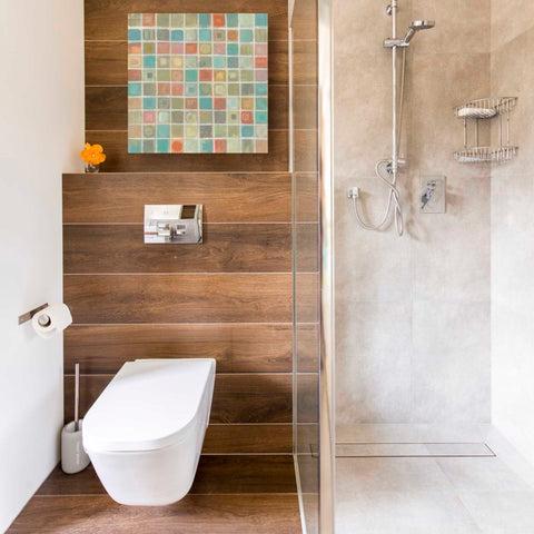 Image of 'Sea Glass Mosaic' by Silvia Vassileva, Canvas Wall Art,18 x 18