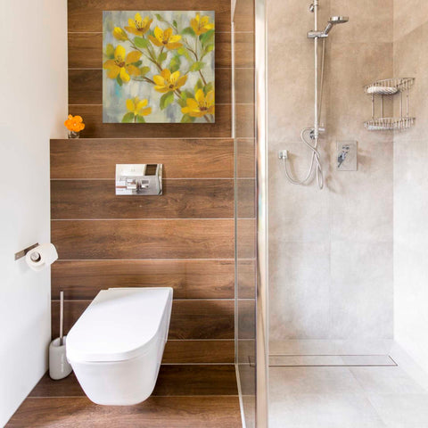 Image of 'Golden Bloom I' by Silvia Vassileva, Canvas Wall Art,18 x 18