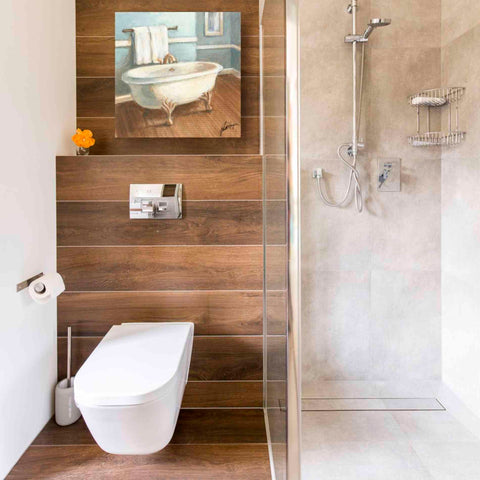 Image of 'Porcelain Bath IV' by Ethan Harper, Canvas Wall Art,18 x 18