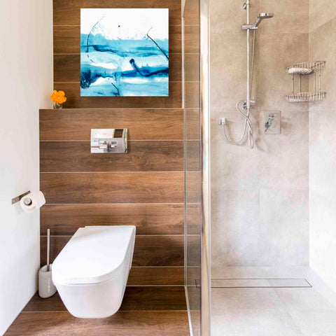 Image of 'Blue Currents III' by Ethan Harper, Canvas Wall Art,18 x 18