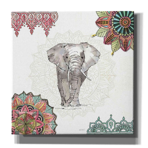 Image of 'Mandala Morning IV' by Anne Tavoletti, Canvas Wall Art,18 x 18