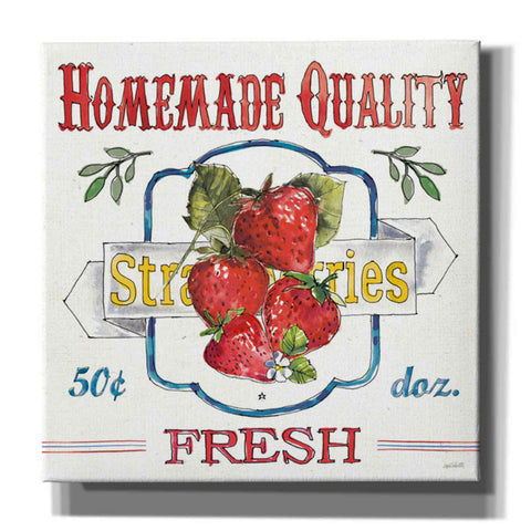 Image of 'Fruit Stand V' by Anne Tavoletti, Canvas Wall Art,18 x 18