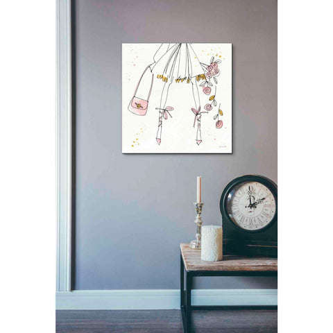 Image of 'Fashion Feet IV' by Anne Tavoletti, Canvas Wall Art,18 x 18