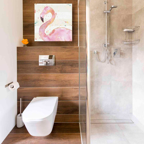 Image of 'Flamingo Fever III' by Anne Tavoletti, Canvas Wall Art,18 x 18