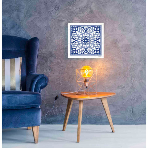 Image of 'Blue Tile V' by Cindy Jacobs, Canvas Wall Art,18 x 18