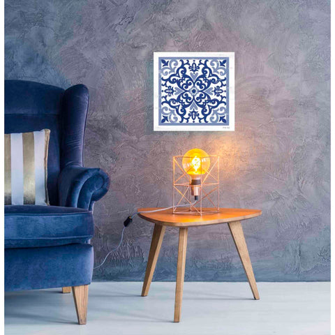 Image of 'Blue Tile VI' by Cindy Jacobs, Canvas Wall Art,18 x 18