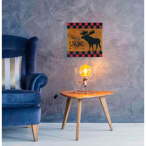 Image of 'Be Strong' by Britt Hallowell, Canvas Wall Art,18 x 18