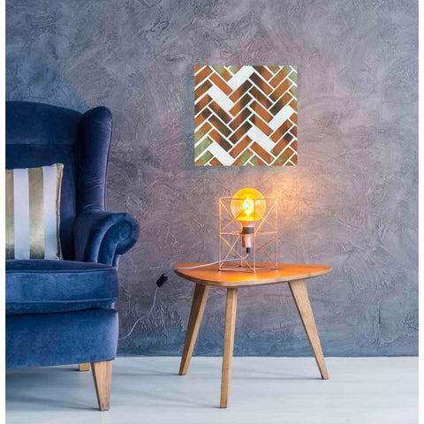 Image of 'Herringbone I' by Britt Hallowell, Canvas Wall Art,18 x 18
