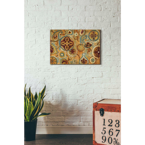 Image of 'Burnt Paisley and Mandalas' by Silvia Vassileva, Canvas Wall Art,26 x 18