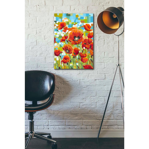 Image of 'Vivid Poppies I' by Carolee Vitaletti, Giclee Canvas Wall Art