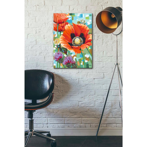 Image of 'Vivid Poppies II' by Carolee Vitaletti, Giclee Canvas Wall Art