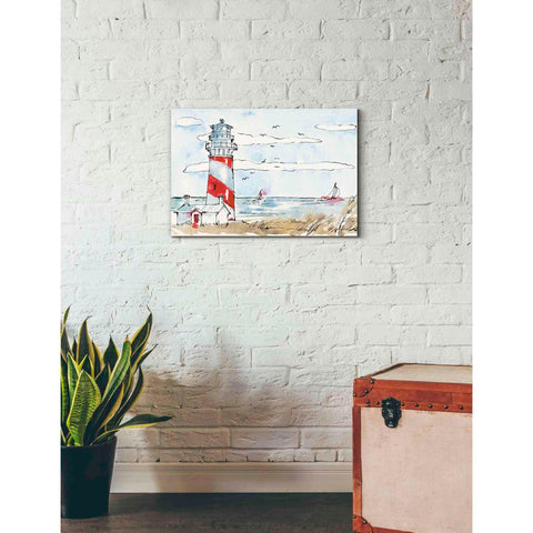 Image of 'Coastal Life I' by Anne Tavoletti, Canvas Wall Art,26 x 18