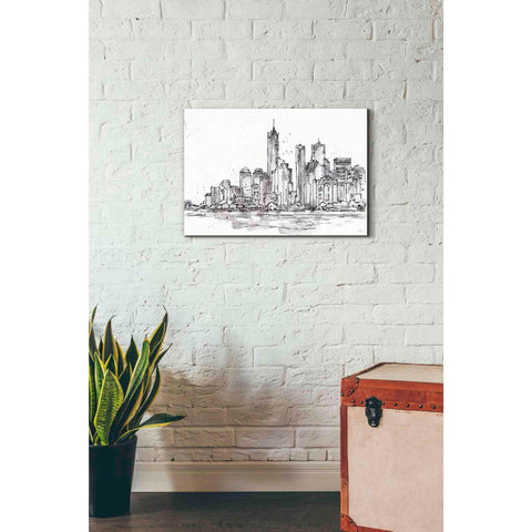 Image of 'Skyline Sketches I' by Anne Tavoletti, Canvas Wall Art,26 x 18