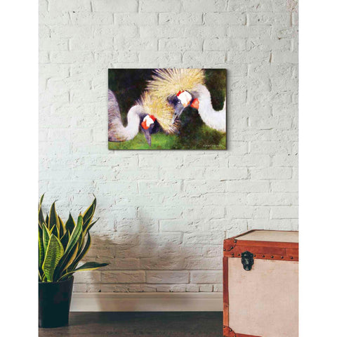 Image of 'Two Cranes' by Bluebird Barn, Canvas Wall Art,26 x 18