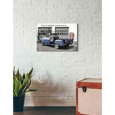 Image of 'Gulf Service Station' by Lori Deiter, Canvas Wall Art,26 x 18