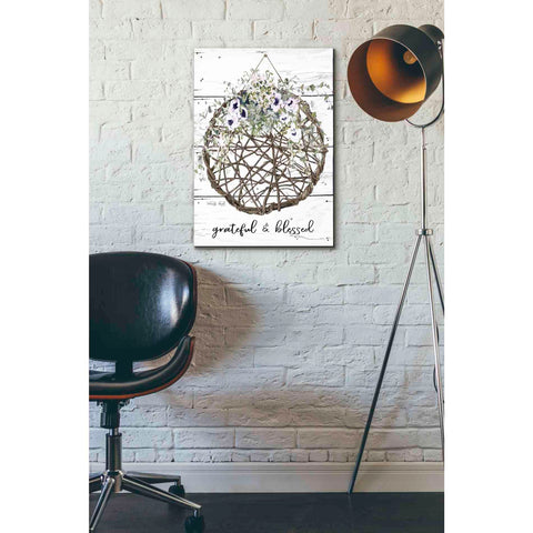 Image of 'Grateful & Blessed' by Cindy Jacobs, Canvas Wall Art,18 x 26