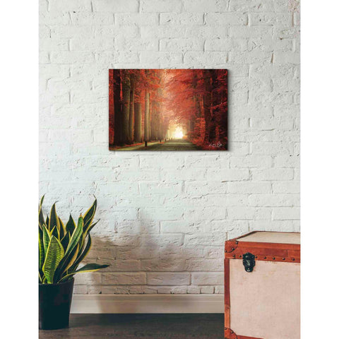 Image of 'Way to Red' by Martin Podt, Canvas Wall Art,26 x 18
