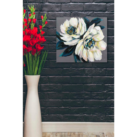 Image of "Peonies" by Jeanette Vertentes, Giclee Canvas Wall Art