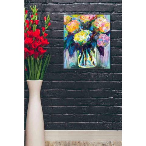 Image of "Full of Hydrangeas" by Jeanette Vertentes, Canvas Wall Art,20 x 24