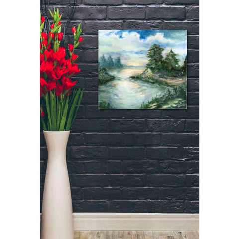 Image of 'Cerulean Sunrise' by Ethan Harper Canvas Wall Art,24 x 20