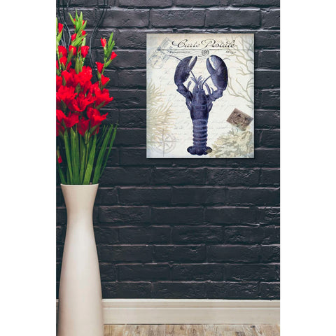 Image of 'Seaside Postcard Cream d,' by Fab Funky, Giclee Canvas Wall Art