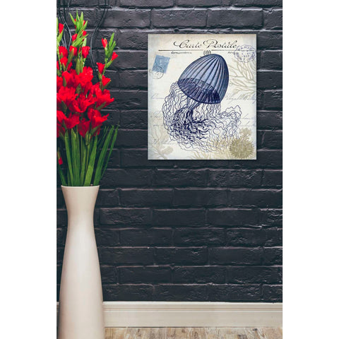 Image of 'Seaside Postcard Cream f,' by Fab Funky, Canvas Wall Art,20 x 24