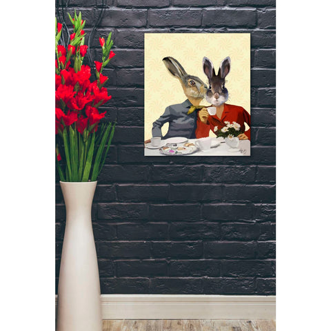 Image of 'Ladies Gossiping' by Fab Funky, Giclee Canvas Wall Art