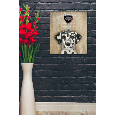Image of 'Dog Au Vin Dalmatian' by Fab Funky, Giclee Canvas Wall Art