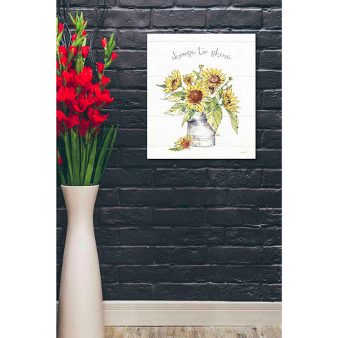 Image of 'Sunflower Fields I Crop' by Anne Tavoletti, Canvas Wall Art,20 x 24