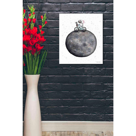 Image of 'Bike on Moon' by Rachel Nieman, Canvas Wall Art,20 x 24