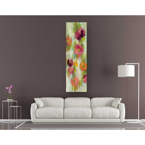 Image of "Coral and Emerald Garden III" by Silvia Vassileva, Canvas Wall Art,20x60
