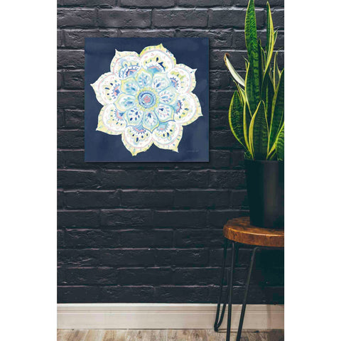 Image of 'Jaipur VI Navy' by Danhui Nai, Canvas Wall Art,26 x 26