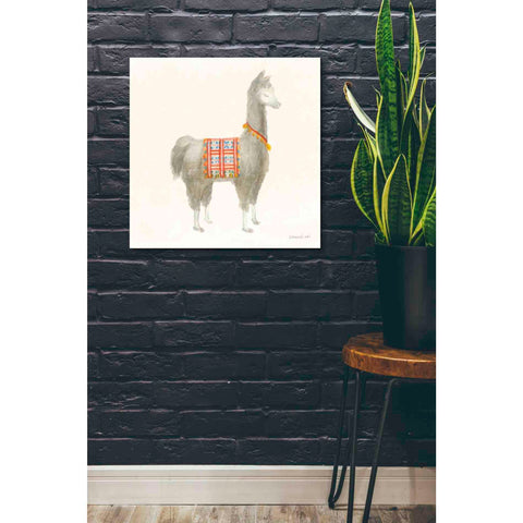 Image of 'Festive Llama I' by Danhui Nai, Canvas Wall Art,26 x 26