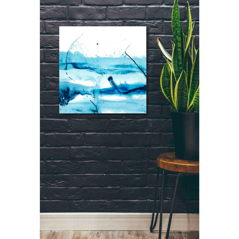 Image of 'Blue Currents III' by Ethan Harper, Canvas Wall Art,26 x 26