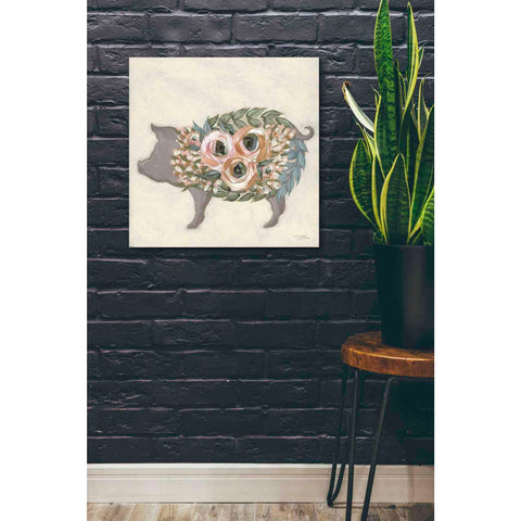 Image of 'Alice the Pig' by Michele Norman, Canvas Wall Art,26 x 26