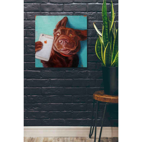 Image of 'Dog Selfie' by Lucia Heffernan, Canvas Wall Art,26 x 26
