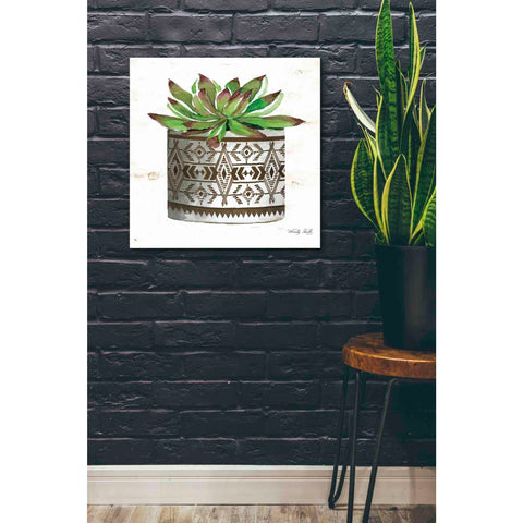 Image of 'Mud Cloth Vase VI' by Cindy Jacobs, Canvas Wall Art,26 x 26