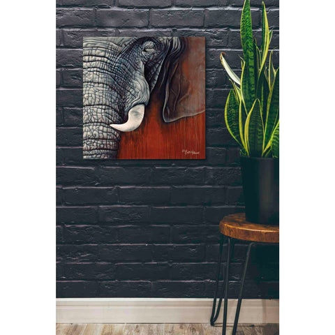 Image of 'Revering Tembo' by Britt Hallowell, Canvas Wall Art,26 x 26