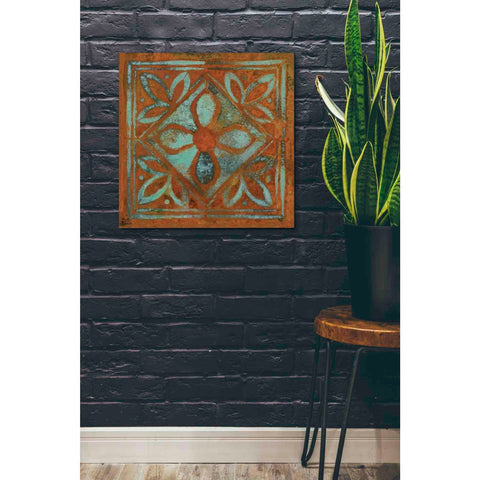 Image of 'Villa Tiles' by Britt Hallowell, Canvas Wall Art,26 x 26