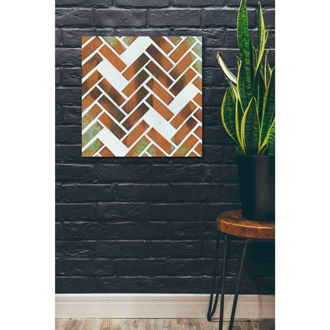 Image of 'Herringbone I' by Britt Hallowell, Canvas Wall Art,26 x 26