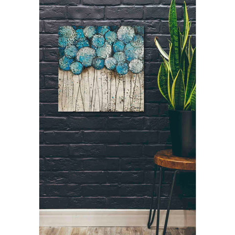 Image of 'Bubble Trees in Blue' by Britt Hallowell, Canvas Wall Art,26 x 26