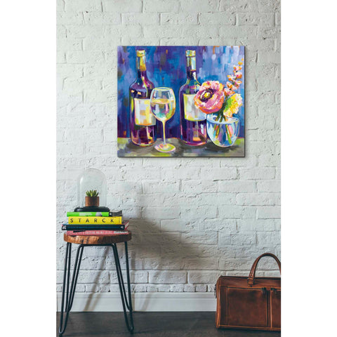 Image of "Floral Party" by Jeanette Vertentes, Giclee Canvas Wall Art