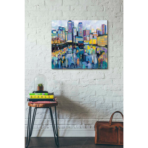 Image of "Boston Harbor" by Jeanette Vertentes, Giclee Canvas Wall Art